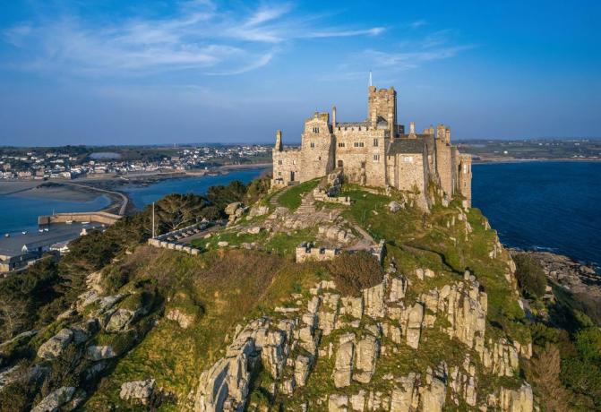 st michaels mount dronesta, marazion, penzance, cornwall, englanti, Yhdistynyt kuningaskunta