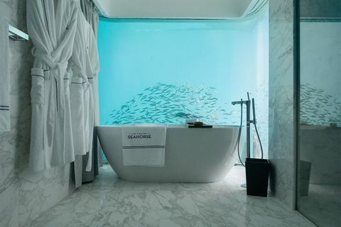 Kelluva merihevonen kylpyhuone