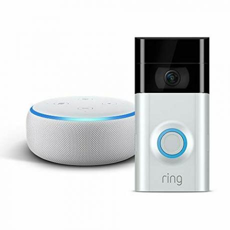 Uusi kaiun piste - hiekkakivi kangas plus Ring Video Doorbell 2