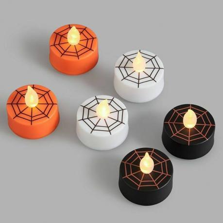 Halloween LED-kynttilät, 6 kpl setti