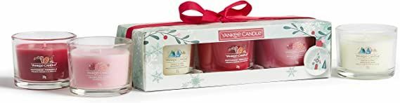 Yankee kynttilän lahjasetti | 3 tuoksua täytettyä Votive-kynttilää | Snow Globe Wonderland Collection | Täydellisiä lahjoja naisille