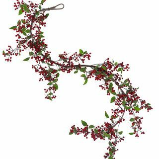 150cm Luxury Christmas Natural Look Red Berry Garland