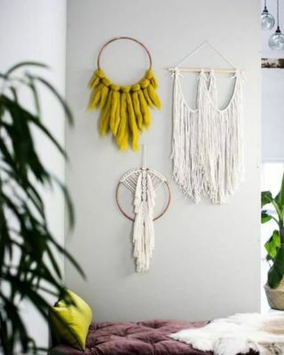 Boho Macrame seinäverhot