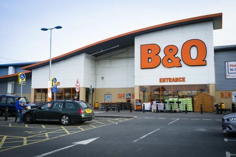 B&Q diy -rautakauppa, Trostren vähittäiskaupan puisto, Llanelli, Wales UK