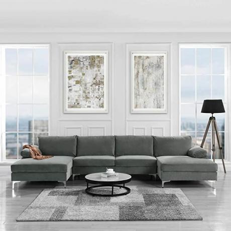 Moderni Velvet-sohva