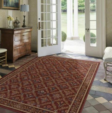 Morris & Co. Bellflowers Amber Red Rug