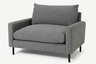 Russo Loveseat, harmaa kierrätetty kudos