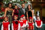 Obaman perhe lähettää Valkoisen talon joulukortin vuodelle 2016