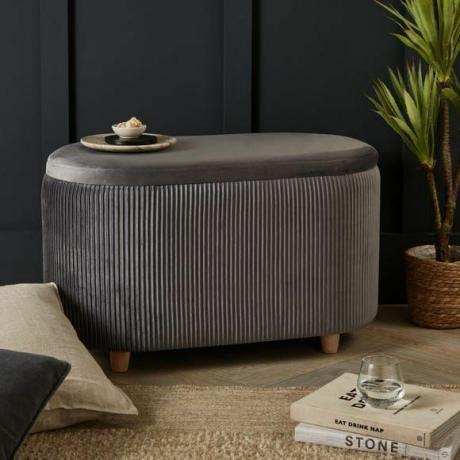 Firenze Velvet Ottoman