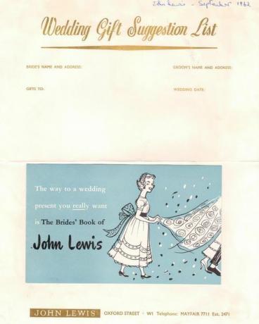 John Lewisin arkisto Brides Book