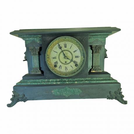 Seth Thomas Adamantine Empire Mantle Clock 1800-luvun loppu