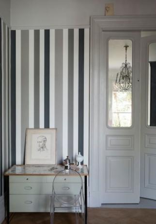 Farrow & Ball yksiväriset raidat