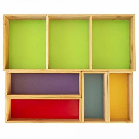 5-osainen Bamboo Organizer Set