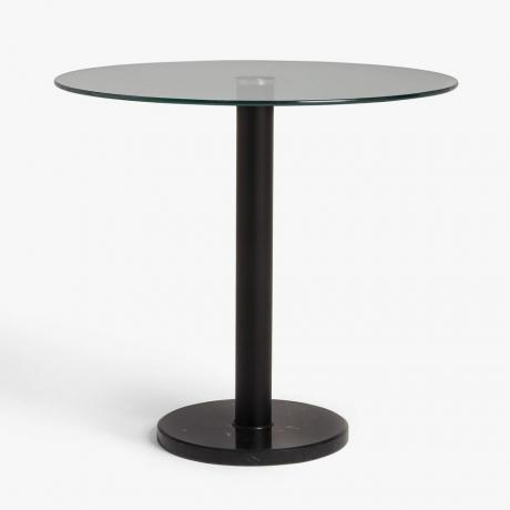 Enzo 2-paikkainen lasinen pyöreä ruokapöytä, musta marmori
