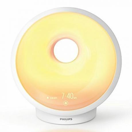 Philips Somneo auringonnousun herätys- ja uniterapiavalo auringonnousun hälytyksellä ja auringonlaskun häipyvällä yövalolla, valkoinen HF3650 / 60