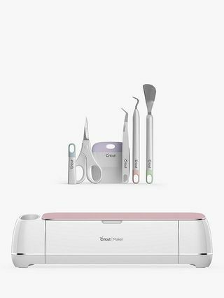 Cricut Maker Ultimate Smart -leikkuukone, ruusu ja perustyökalusarja, harmaa