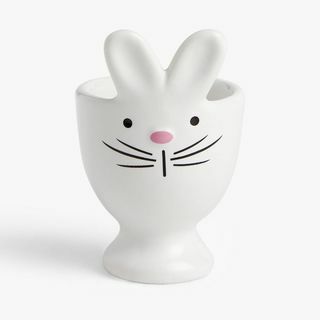 John Lewis & Partners Bunny Rabbit Egg Cup, valkoinen