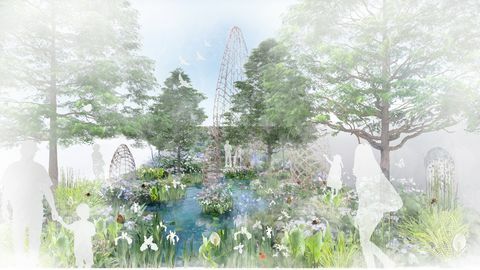 Guangzhou Kiina: Guangzhou Garden, Chelsea Flower Show 2020 - näyttelypuutarhat