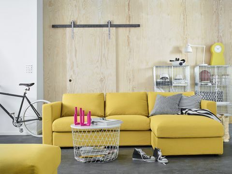 Ikea VIMLE -sohva - keltainen
