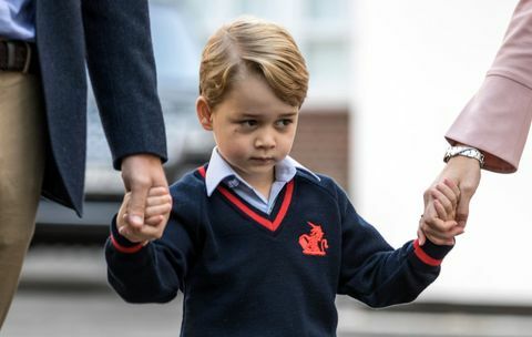 Prinssi George ensimmäinen päivä koulussa