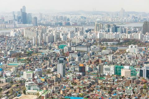 Soulin kaupunkikuva, Etelä-Korea, Aasia