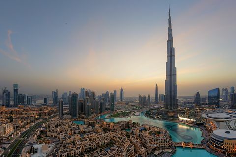 Kaupunki taivaanrantaan Dubai, Arabiemiirikunnat.