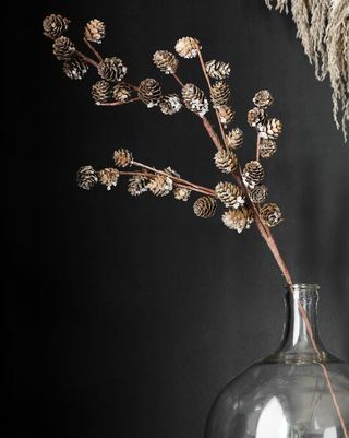 Faux Pinecone Branch Stem