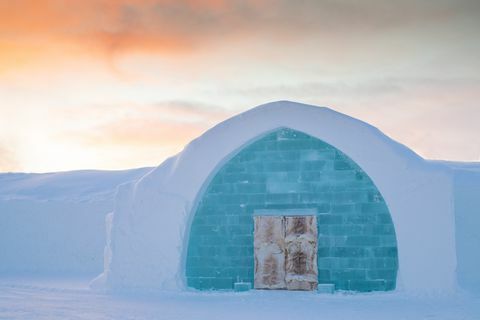 icehotel 33 auringonnousu