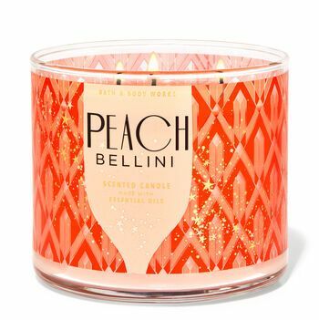 Peach Bellini 3-sydänkynttilä