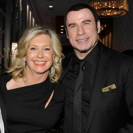 Olivia Newton-John ja John Travolta G'day USA: n Black Tie -gaalassa vuonna 2013