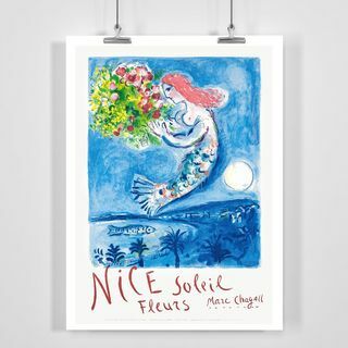 Nice Soleil Fleurs Marc Chagall Sun Flowers - Vintage matkajuliste