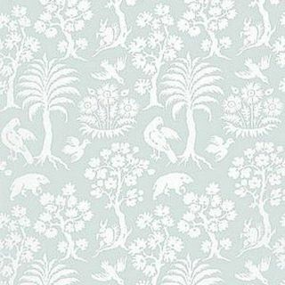 Schumacher Palm Damask Sky -taustakuva