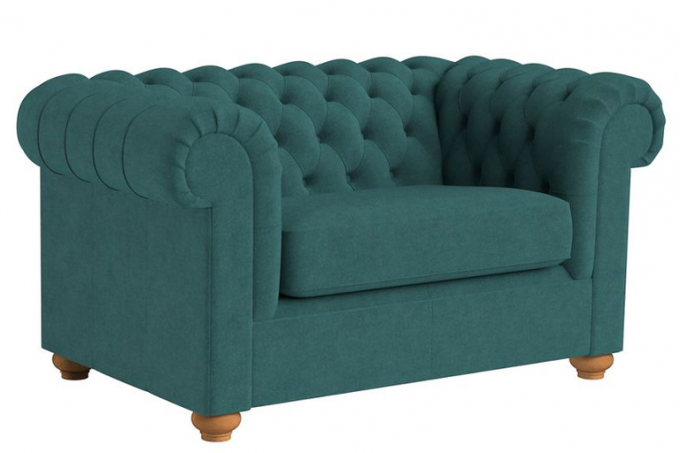 Debenhams - Velour 'Chesterfield' loveseat