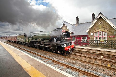 Dent Station - rautatie - juna - Cumbria