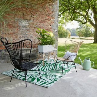 Catalpa Indoor / Outdoor Palm Leaf Rug