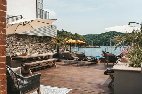 Trevail House - Fowey - Cornwall - Gordon Ramsay - terassi - Boutique Retreats