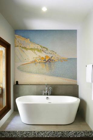 Purlfrostin seinämaalaus - Signac, Cap Lombard -maalaus