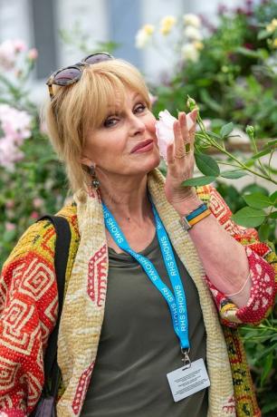 Julkkikset David Austin Roses Secret Garden -näyttelyssä, Chelsea Flower Show 2019