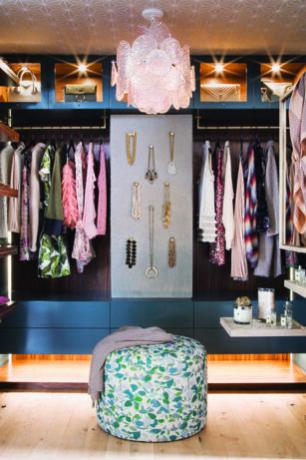 glam closet valaistuksen inspiraatiota