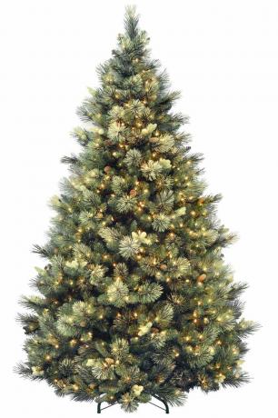 7,5 Ft Keinotekoinen Carolina Pine Valaistu joulukuusi