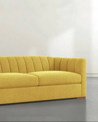 Audrey Keltainen sohva