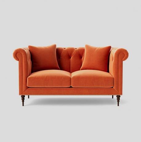 Milward Orange Velvet sohva