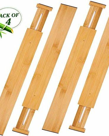 Laajennettavat bambulaatikoiden jakajat